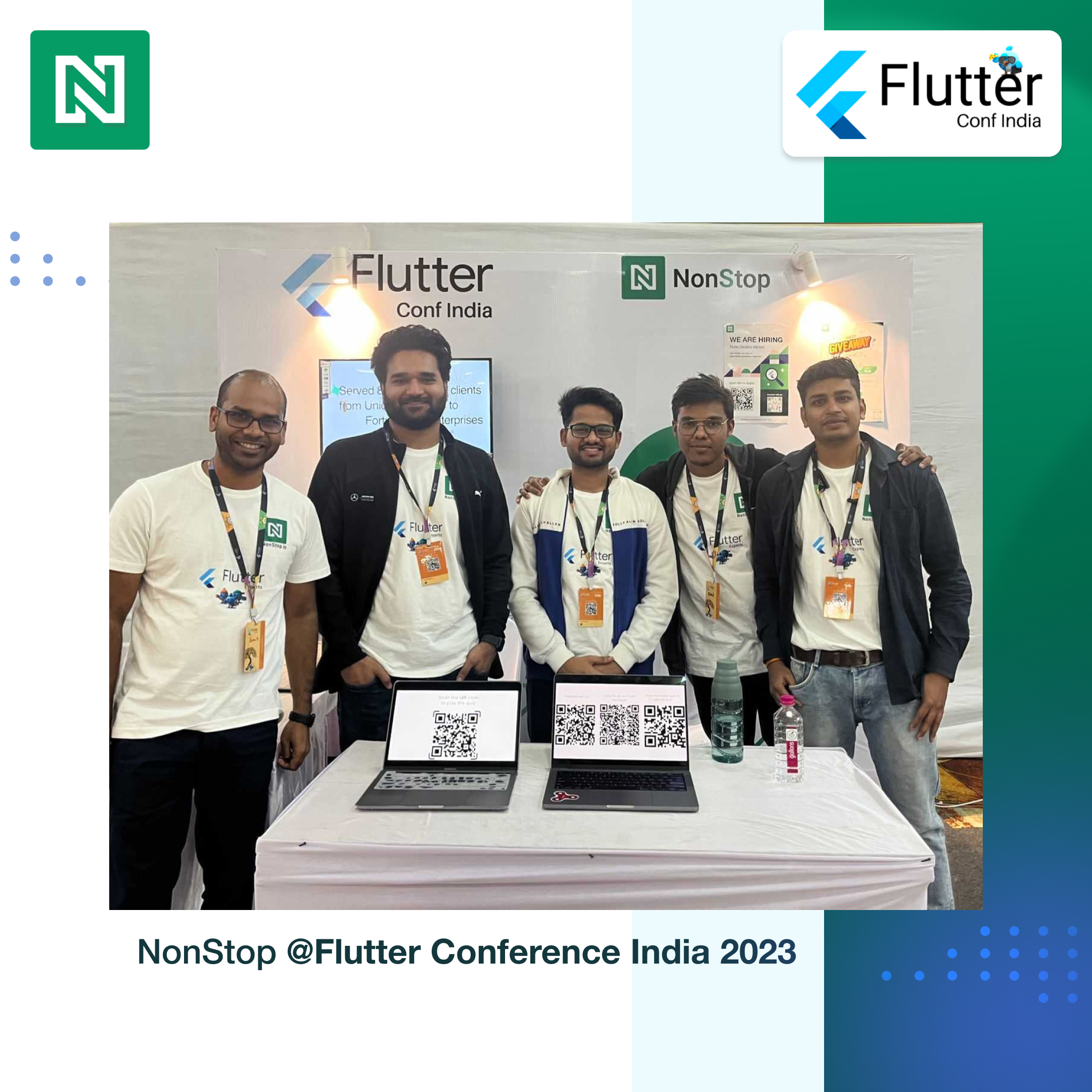 NonStop io Team at Flutter Conference India